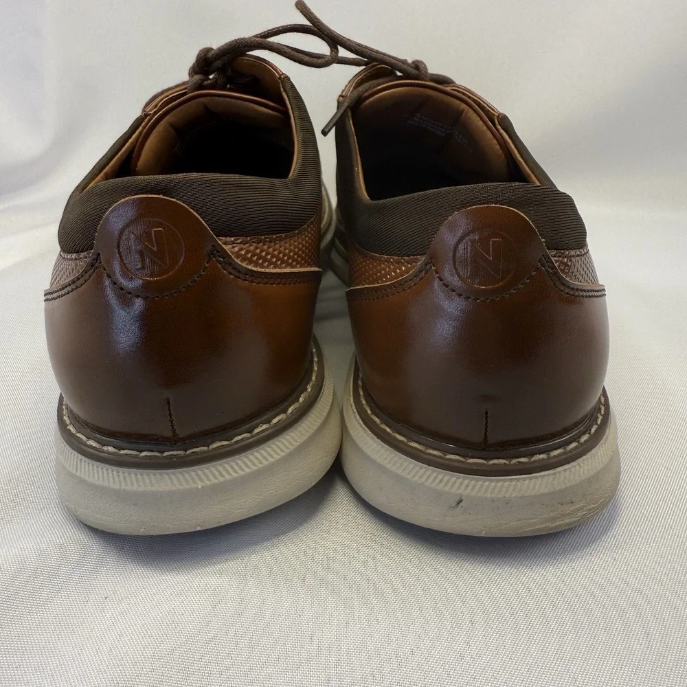 Nunn Bush Men's Chase Plain Toe Oxford Cognac Mens Size 11‎